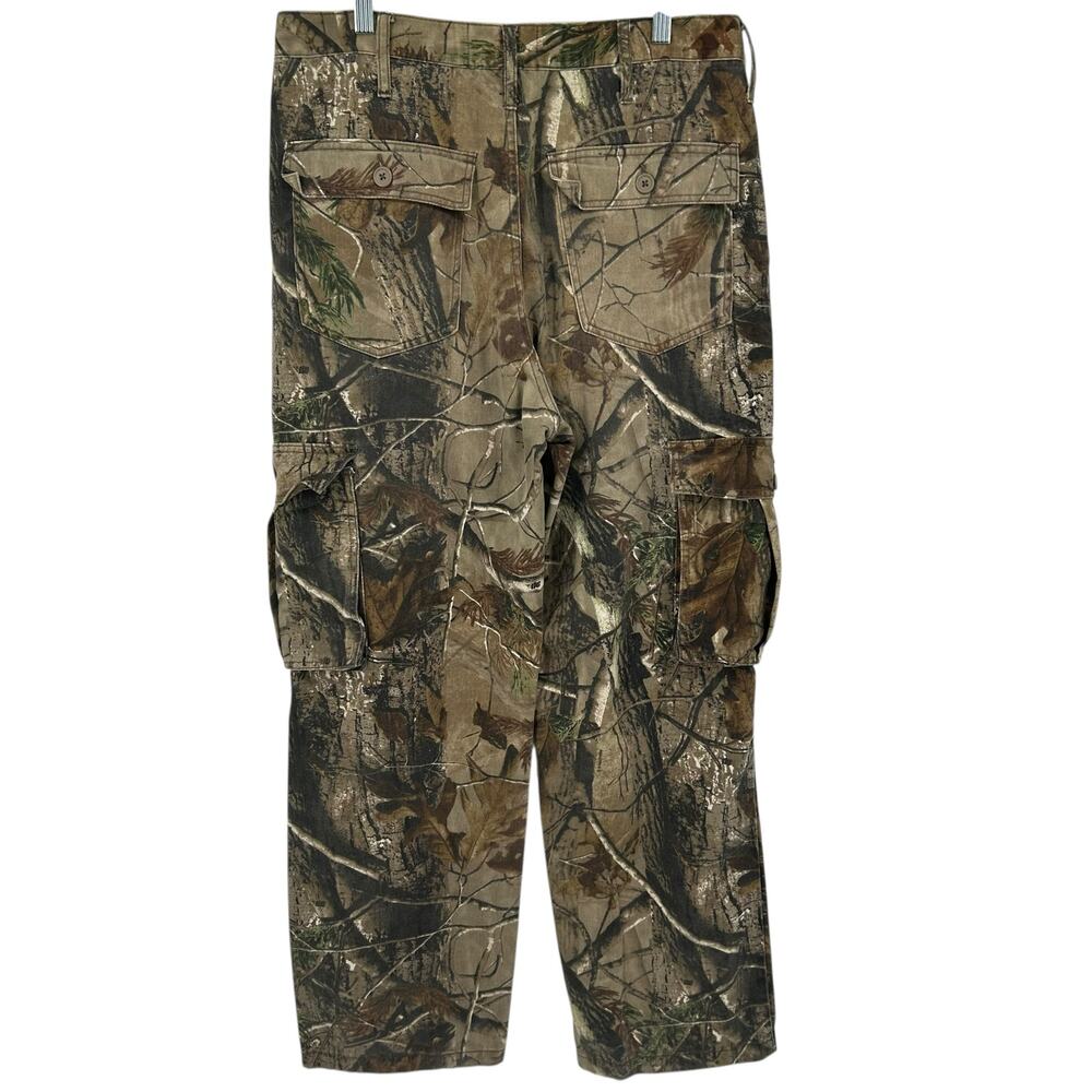 Vintage y2k mens 32-34 M hardwoods camo camouflage Realtree cargo hunting pants - Picture 6 of 8